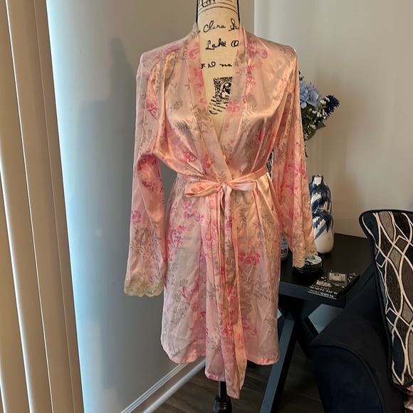 Apt. 9 Other - APT 9 Pink Satin Floral Robe